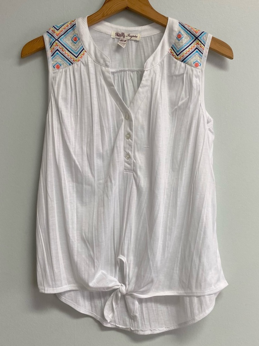 INSPIRE SLEEVELESS BOHO TOP - MEDIUM (PM)